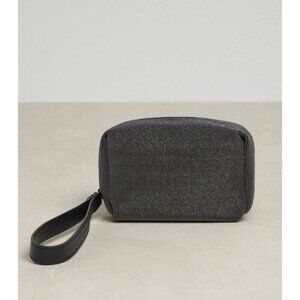 Brunello Cucinelli Monili Clutch Bag Evening Cosmetic Wrist Small Leather mini